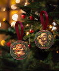Pintoo A3956 Kitty Angels - Three 3-inch Puzzle Ornaments by Phoenix Chan