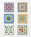 Pintoo D1602 Vintage Flora Tile - 6 x 16pcs Jigsaw Puzzle Magnets