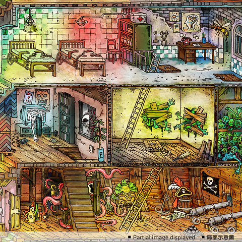 The Night House Maze - 4000 Piece Jigsaw Puzzle Pre Order Only