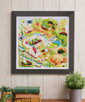 Pintoo H3628 Warm Flower Viewing - 900 Piece Jigsaw Puzzle by Issiki Toaki