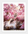Pintoo H3956 Cat among Flowers - 500 Piece Jigsaw Puzzle by Lazy Spring