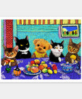 Pintoo H4053 Sharing a Table with a Puppy - 1200 Piece Jigsaw Puzzle by Niuniu in Famous Paintings