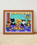 Pintoo H4053 Sharing a Table with a Puppy - 1200 Piece Jigsaw Puzzle by Niuniu in Famous Paintings