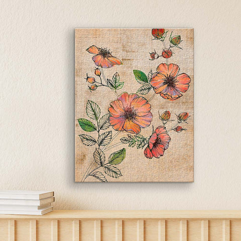 Pintoo HN1301 Retro Wild Rose - 366 Piece Jigsaw Puzzle