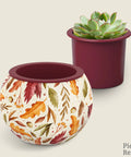Pintoo K1108 Dancing Leaves in Fall - Flower Pot Jigsaw Puzzle