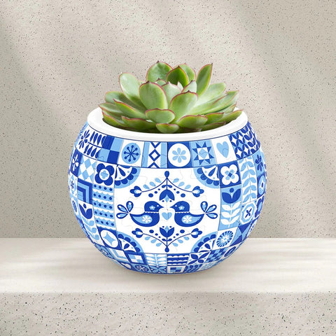 Pintoo K1117 Danish Folklore Style - Flower Pot Jigsaw Puzzle