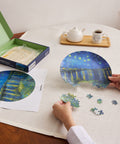 Pintoo PL1003 Starry Night Over the Rhone - 3D Puzzle Plate Jigsaw Puzzle by Van Gogh