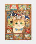Pintoo Q1171 Cat's Treasure Room - 80 Piece XS Jigsaw Puzzle by Cotton Lion