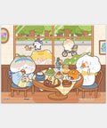 Pintoo Q1315 Afternoon Tea Date - 80 Piece XS Jigsaw Puzzle by Chen Chen
