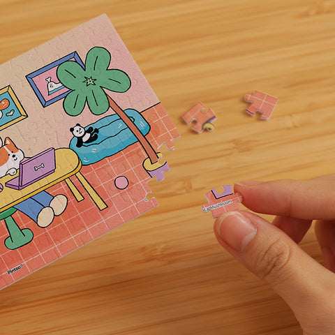 Pintoo Q1319 Daily Life - 80 Piece XS Jigsaw Puzzle by Eat MushRoom