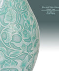 Pintoo S1036 Glazed Relief Vase - 3D Puzzle Vase Jigsaw Puzzle by Blue and White