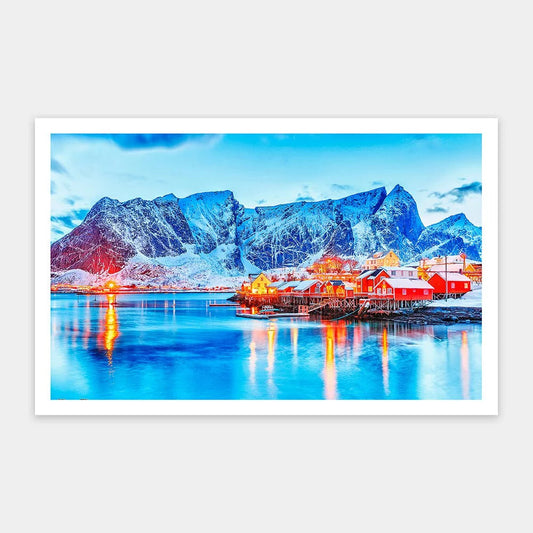 A World of Ice and Snow in Reine, Norway - 1000 Piece Jigsaw Puzzle