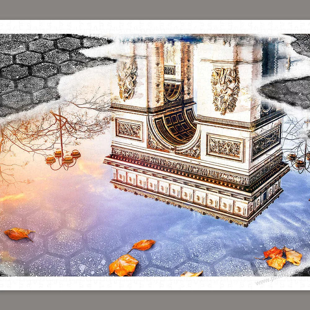 Arch of Triumph - Water Reflection Series - 1000 Piece Jigsaw Puzzle