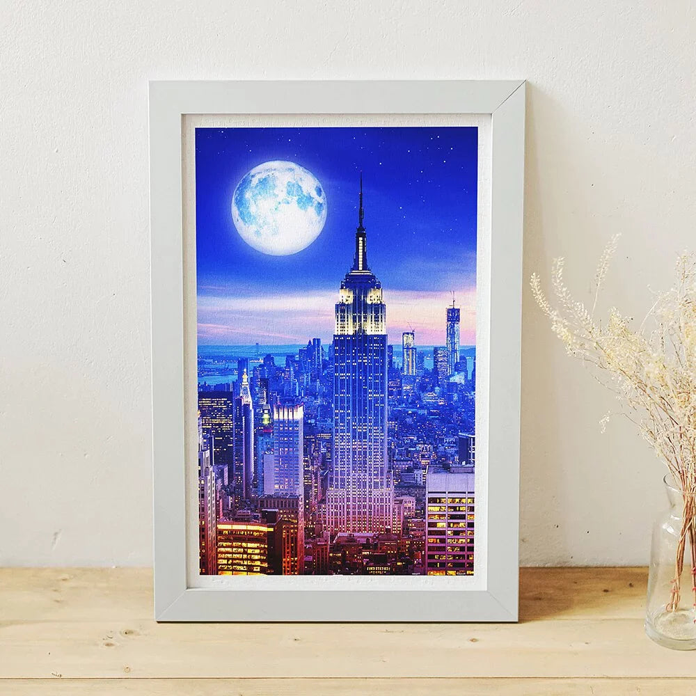 Empire State Building - Moon Night Series - 1000 Piece Jigsaw Puzzle