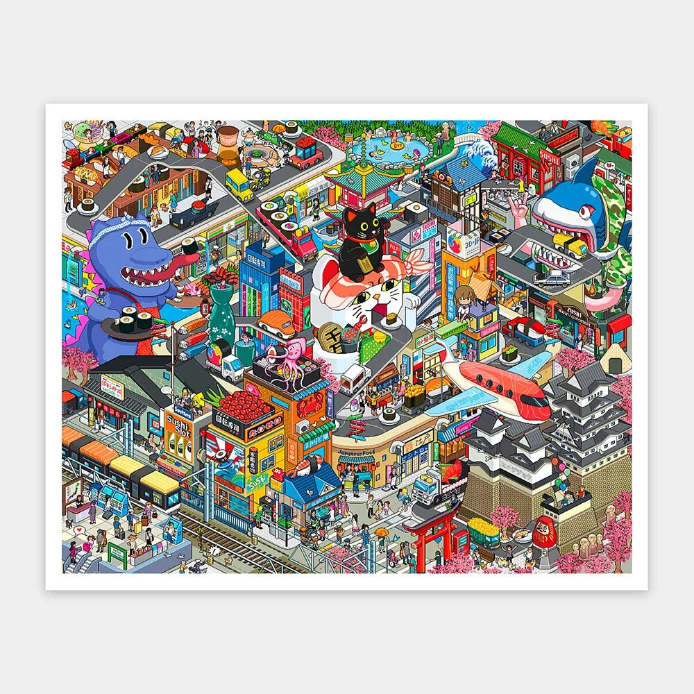 The Sushi City - 2000 Piece Jigsaw Puzzle