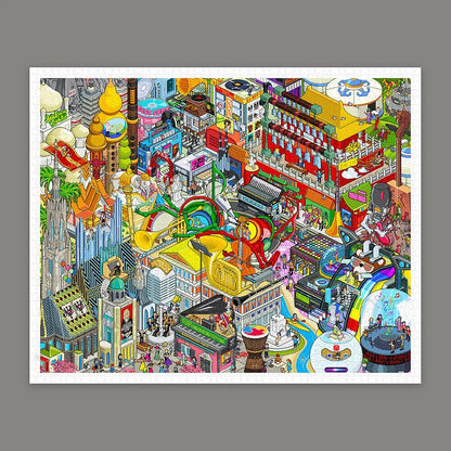 The Music City - 2000 Piece Jigsaw Puzzle