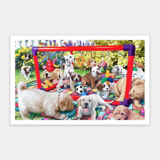 Puppies Playground - 1000 Piece Jigsaw Puzzle