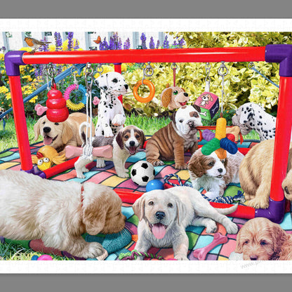 Puppies Playground - 1000 Piece Jigsaw Puzzle