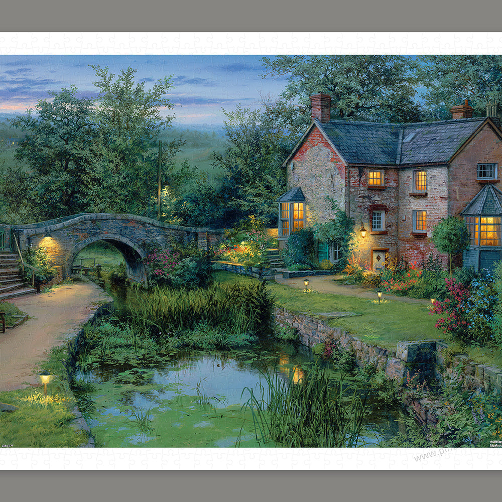 Old House by The Pond - 1000 Piece Jigsaw Puzzle