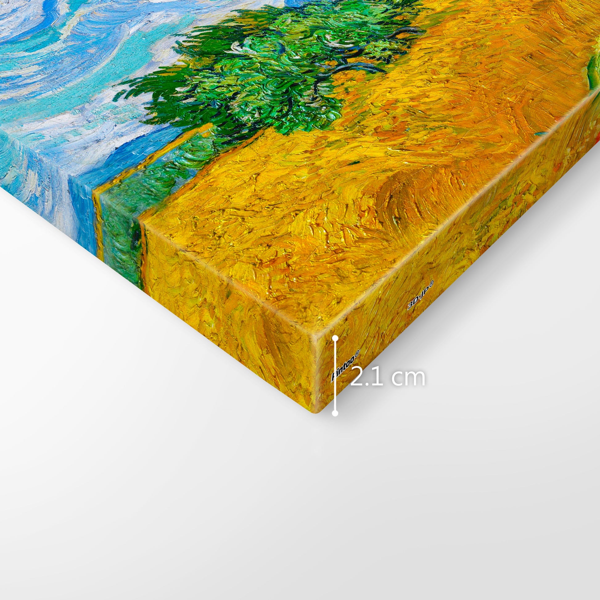 Wheat Field with Cypresses - 366 Piece Jigsaw Puzzle