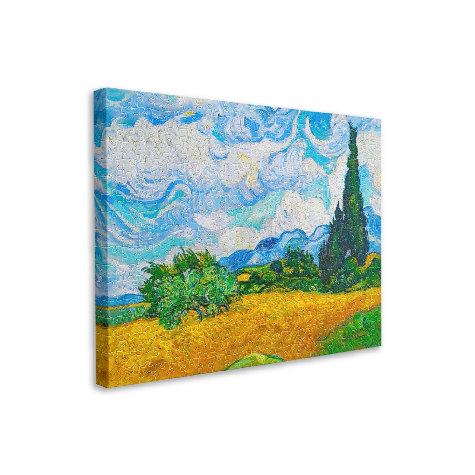 Wheat Field with Cypresses - 366 Piece Jigsaw Puzzle
