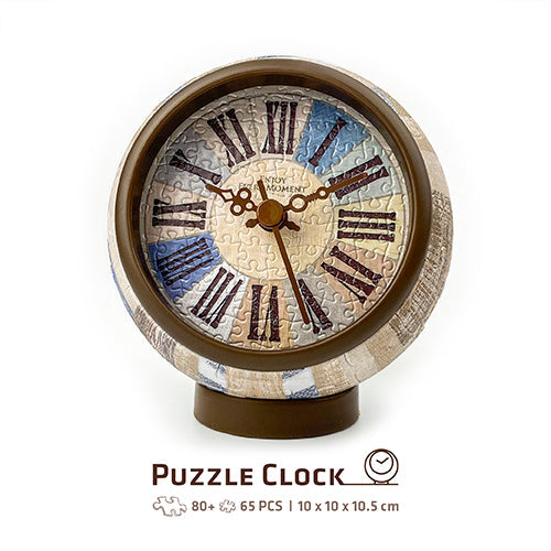 Country Style - Graceful Blue - 3D Puzzle Clock Jigsaw Puzzle