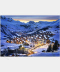 Beautiful Dusk in French Alps Resort - 368 Piece XS Jigsaw Puzzle