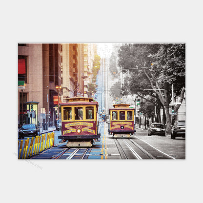 Cable Cars on California Street, San Francisco - 368 Piece XS Jigsaw Puzzle