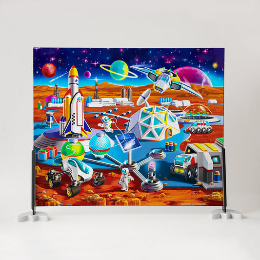 Colorful Spacestation - 120 Piece Junior Jigsaw Puzzle