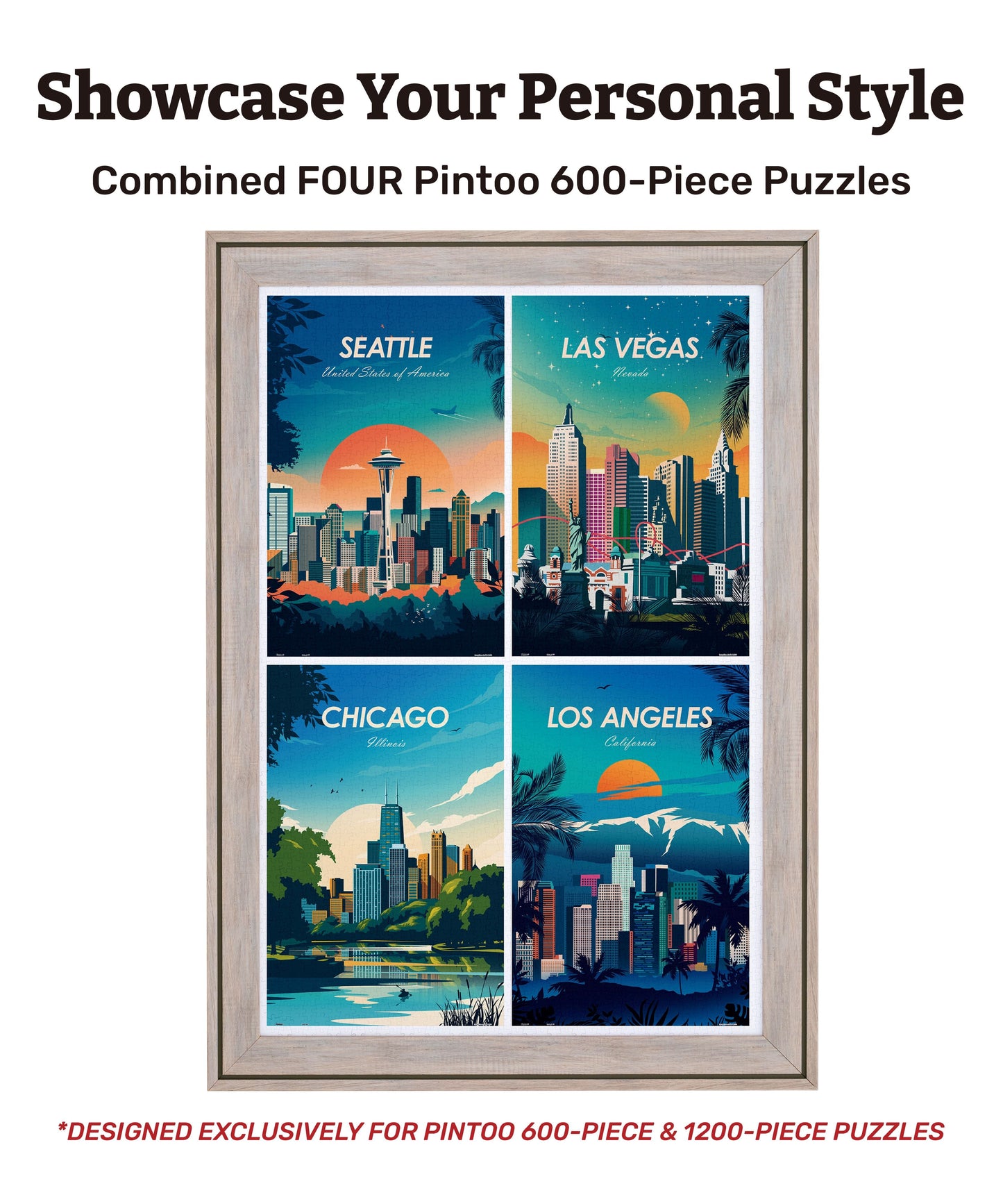 Zephyr Professional Jigsaw Puzzle Frame (Vertically Combined 2400pcs)