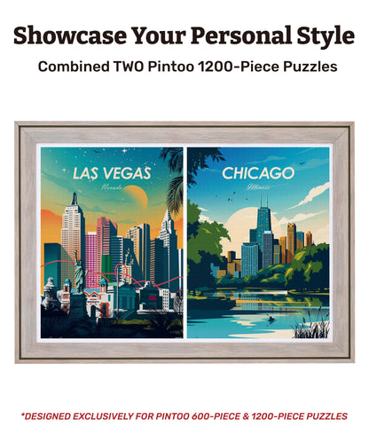 Zephyr Professional Jigsaw Puzzle Frame (Vertically Combined 2400pcs)