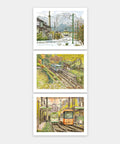 Railway Scenery - Three 300 Piece Jigsaw Puzzles