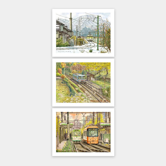Railway Scenery - Three 300 Piece Jigsaw Puzzles
