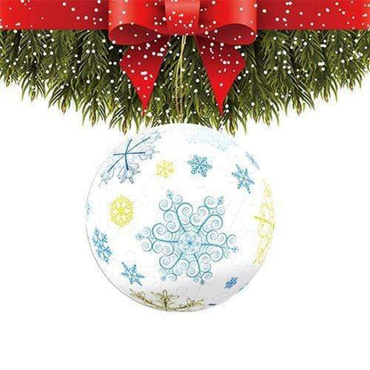 Crystal Snowflakes - 3" Puzzle Ornament