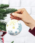 Crystal Snowflakes - 3" Puzzle Ornament