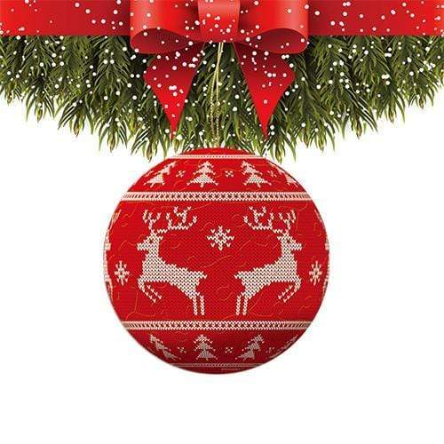 Red Forest - 3" Puzzle Ornament