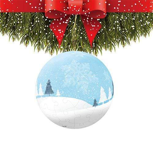 Silver Forest - 3" Puzzle Ornament