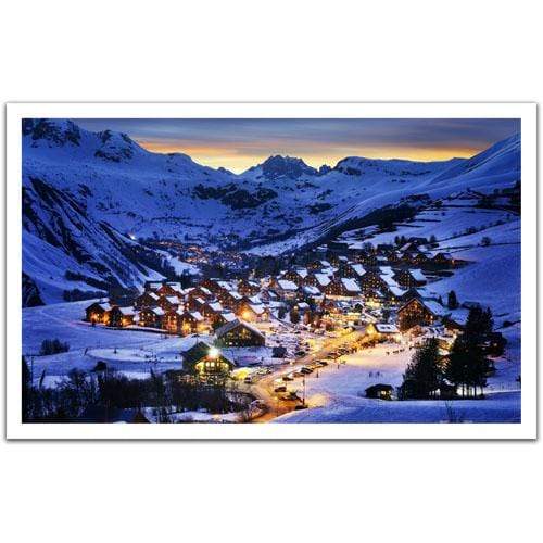 Beautiful Dusk in French Alps Resort - 1000 Piece Jigsaw Puzzle