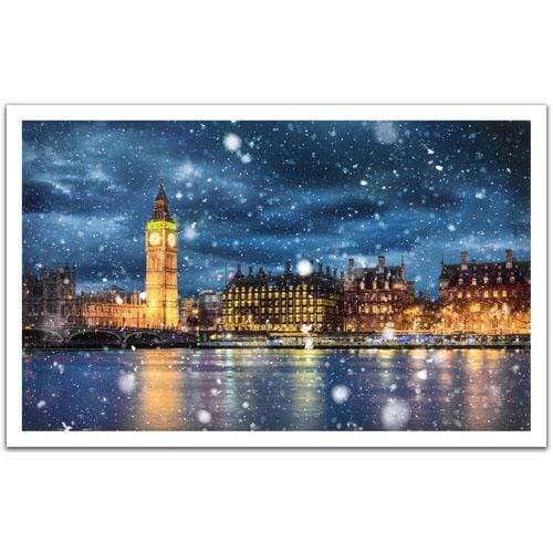 The Thames on a Snowy Night - 1000 Piece Jigsaw Puzzle