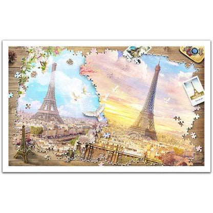 Puzzle in Puzzle - The Magnificent Eiffel Tower - 1000 Piece Jigsaw Puzzle