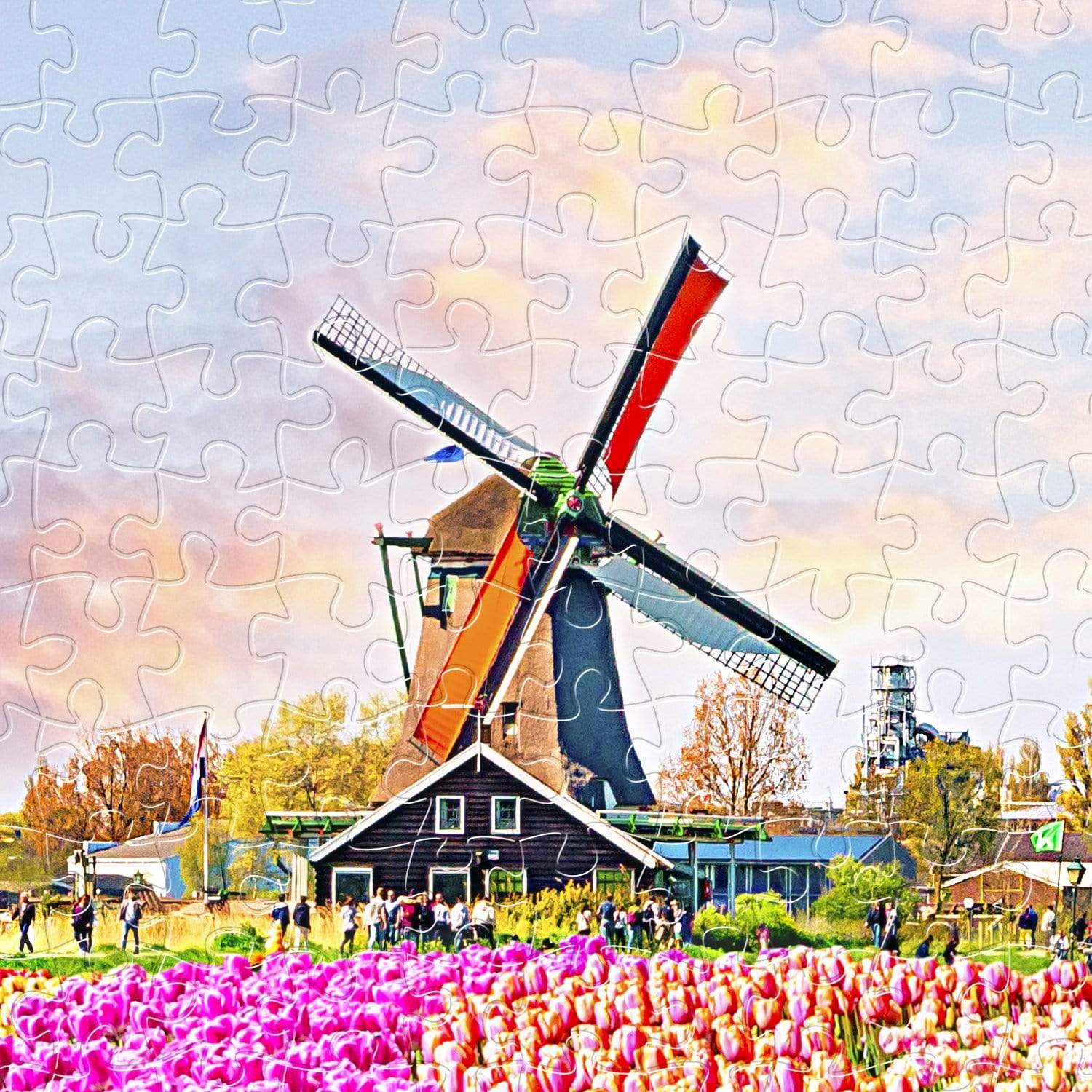 Zaanse Schans, Netherlands - 1000 Piece Jigsaw Puzzle