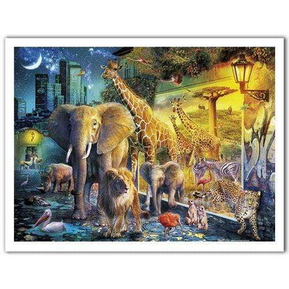 Magic Nighttime Animals - 1200 Piece Jigsaw Puzzle