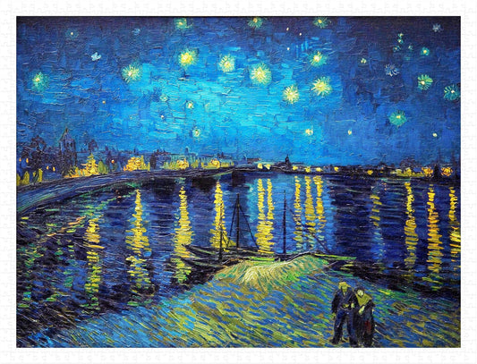 Starry Night Over the Rhone, 1888 - 1200 Piece Jigsaw Puzzle
