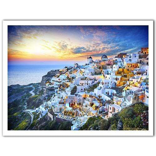 Beautiful Sunset of Greece - 1200 Piece Jigsaw Puzzle