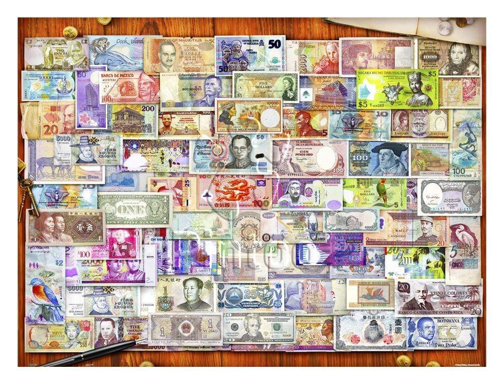 Currency of the World - 1200 Piece Jigsaw Puzzle