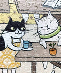 Ms. Cat - Philosopher Café - 1200 Piece Jigsaw Puzzle