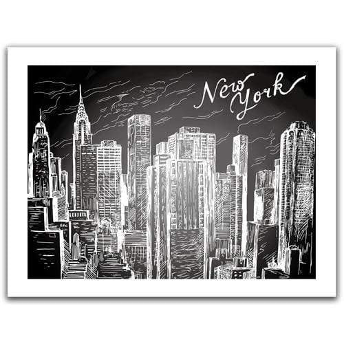 Sketches - New York City - 300 Piece Jigsaw Puzzle