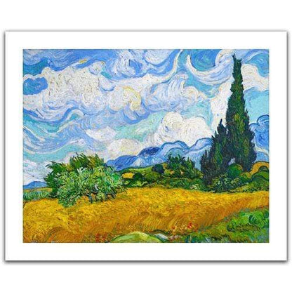 Wheat Field with Cypresses - 500 Piece Jigsaw Puzzle
