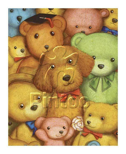 Poodle and Teddy Bears - 500 Piece Jigsaw Puzzle