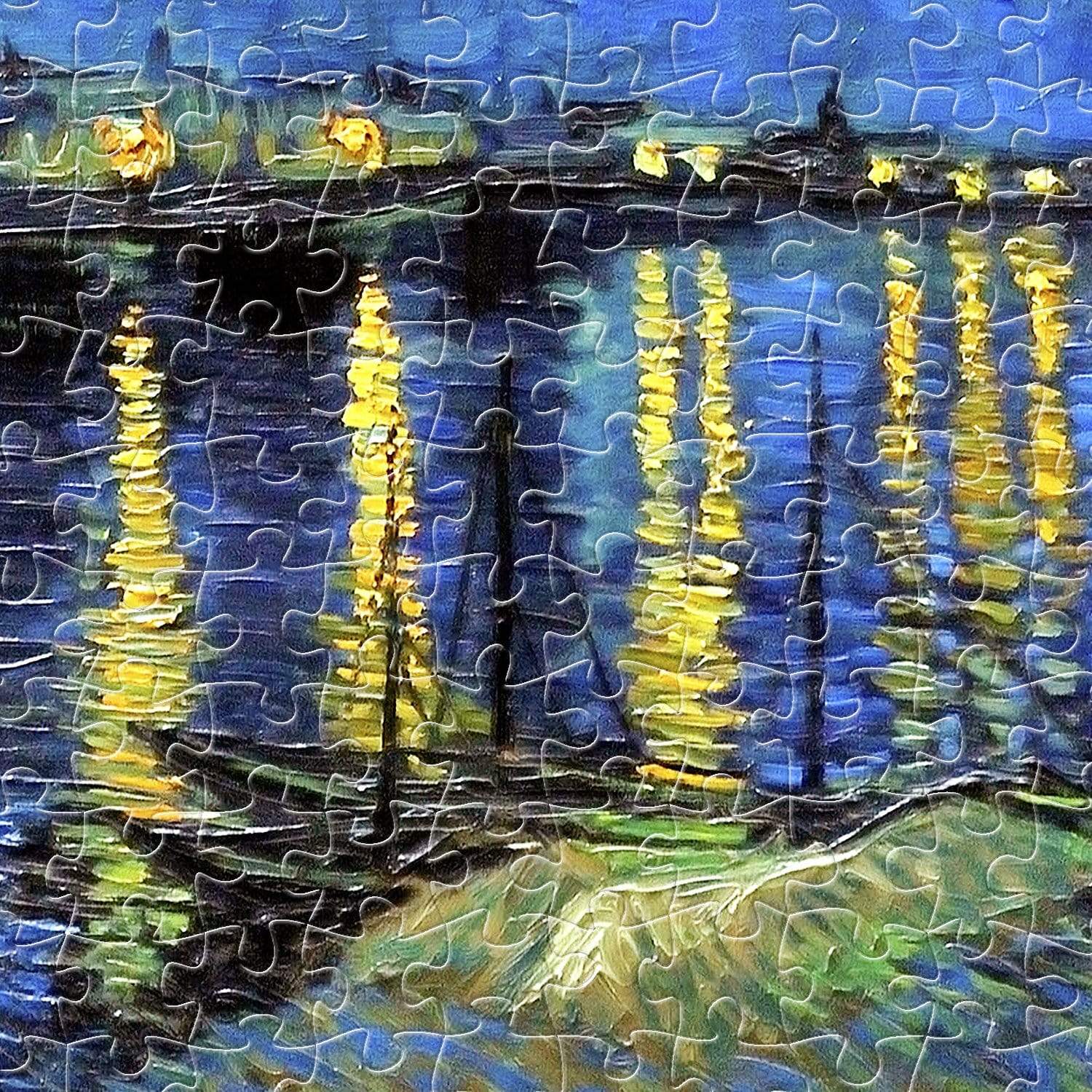 Starry Night Over the Rhone, 1888 - 500 Piece Jigsaw Puzzle